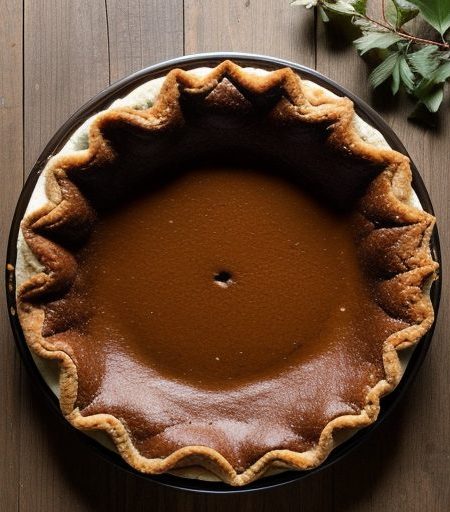 Chocolate Leaf Pie recipe image