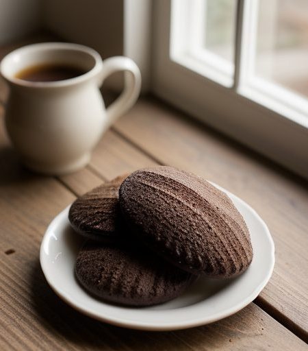 Chocolate Madeleines recipe image