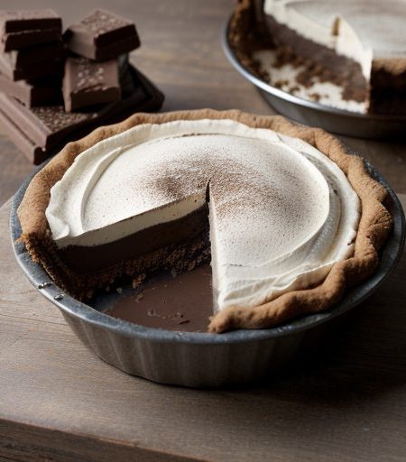 Chocolate Malted-Milk Pie recipe image