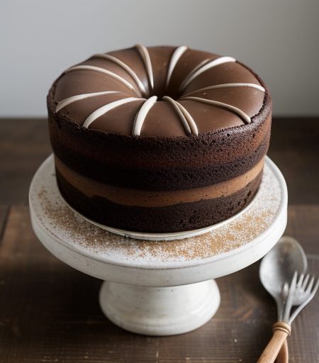Chocolate Marble Cake - Lowfat recipe image
