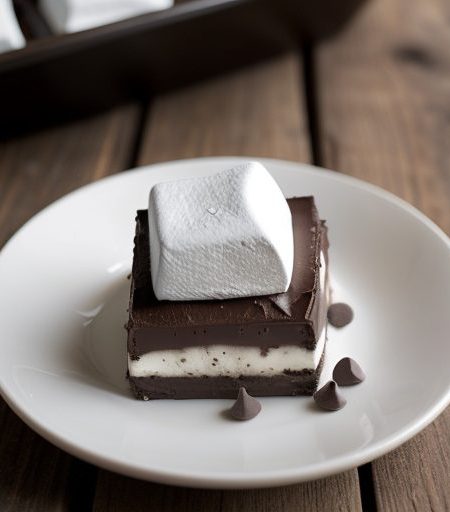 Chocolate Marshmallow Squares recipe image