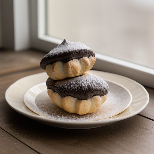 Chocolate Meringue Puffs recipe image