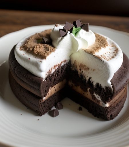 Chocolate Mint Baked Alaska recipe image