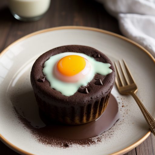 Chocolate Mint Baked Custard recipe image