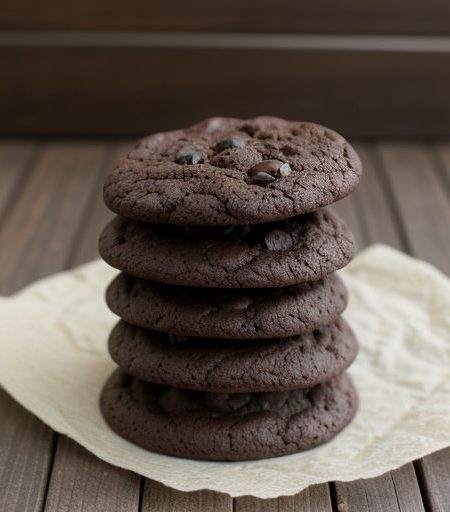 Chocolate Mint Brownie Cookies recipe image