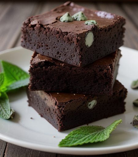 Chocolate Mint Chip Brownies recipe image
