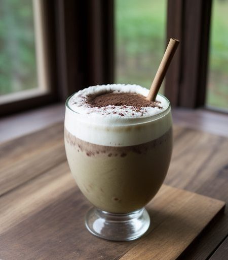 Chocolate Mint Coffee Float recipe image