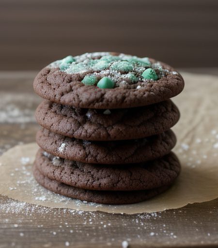 Chocolate Mint Cookies recipe image