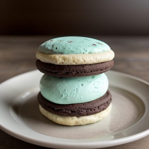 Chocolate Mint Ice Cream Sandwiches recipe image