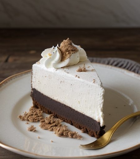 Chocolate Mint Meringue Cheesecake recipe image