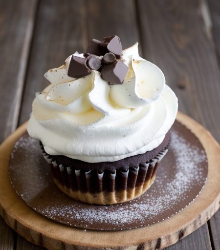 Chocolate Mint Meringue Cheesecake recipe image