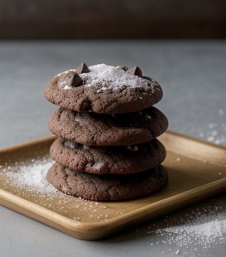 Chocolate Mint Snow-Top Cookies 2 recipe image
