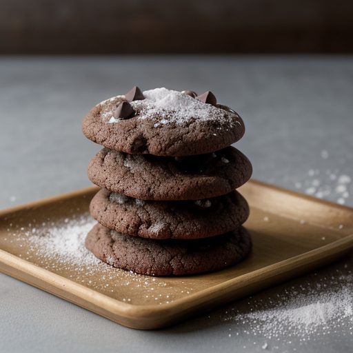 Chocolate Mint Snow-Top Cookies 2 recipe image