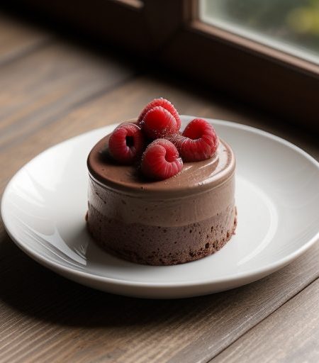 Chocolate Mousse & Raspberries recipe image