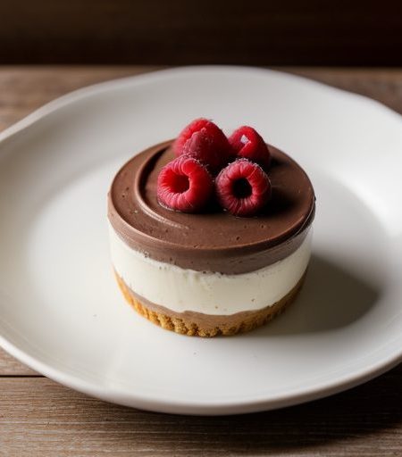 Chocolate Mousse & Raspberries recipe image