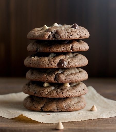 Chocolate Nut Drop Cookies recipe image