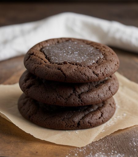 Chocolate-Nut Pudding Cookies recipe image