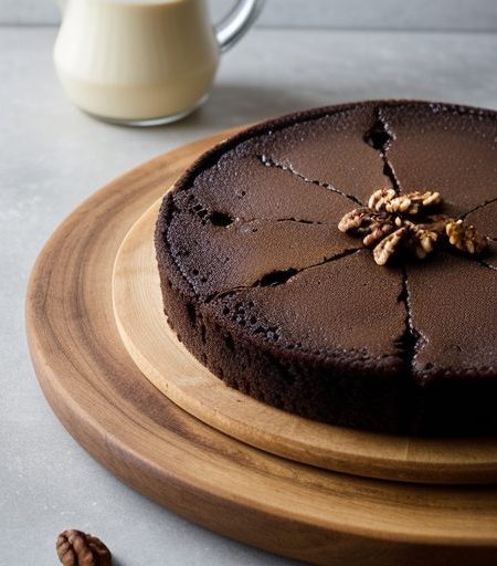 Chocolate Nut Upside-Down Cake * recipe image