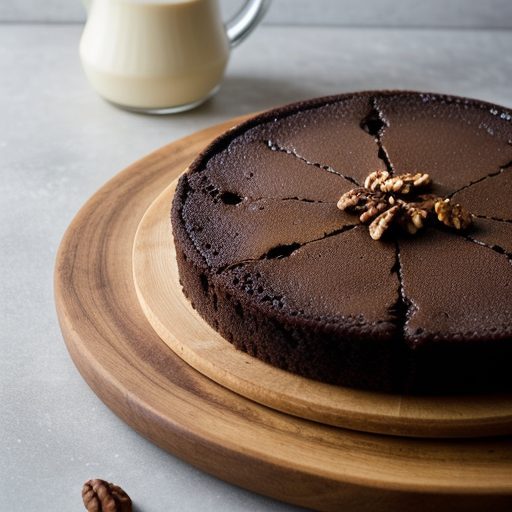 Chocolate Nut Upside-Down Cake * recipe image