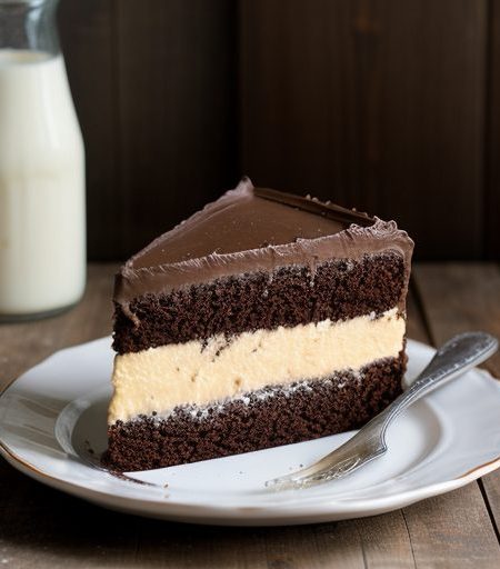 Chocolate Orange Ribbon Cake recipe image