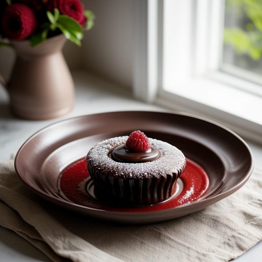 Chocolate Pasta Tendrils With Raspberry Sauce recipe image