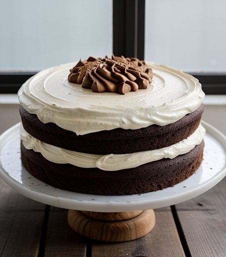 Chocolate Peanut Butter Cake recipe image