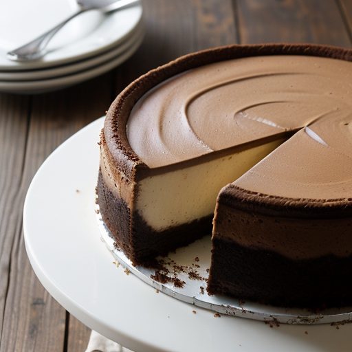 Chocolate Peanut Butter Cheesecake recipe image