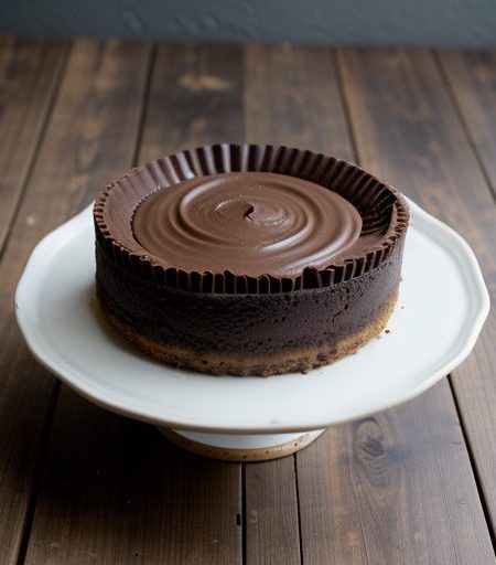 Chocolate Peanut Butter Cup Cheesecake recipe image