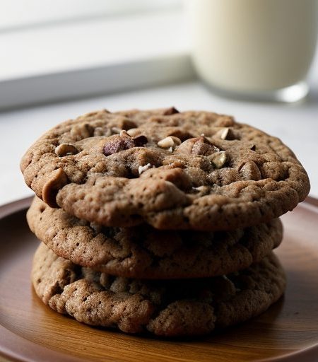 Chocolate Peanut Butter Oatmeal Cookies recipe image