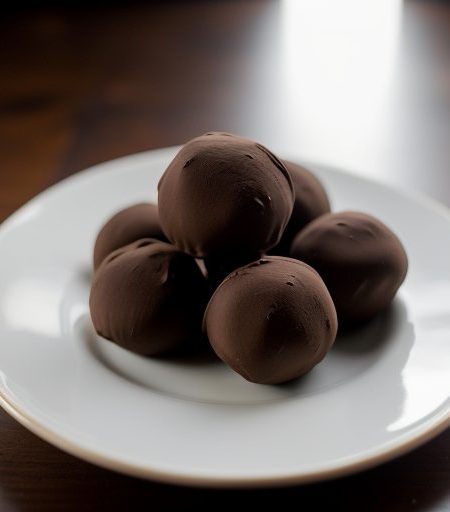 Chocolate & Peanut Butter Truffles recipe image