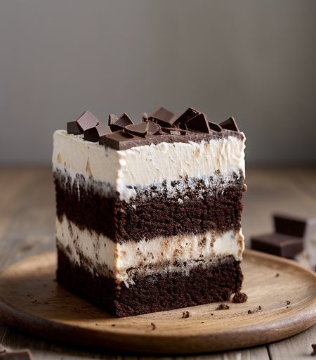 Chocolate Peanut Crunch Bar Cake recipe image