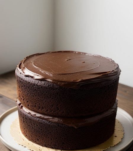 Chocolate Pecan Brownie Cake recipe image