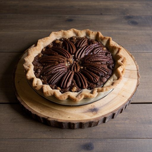 Chocolate-Pecan & Caramel Pie recipe image