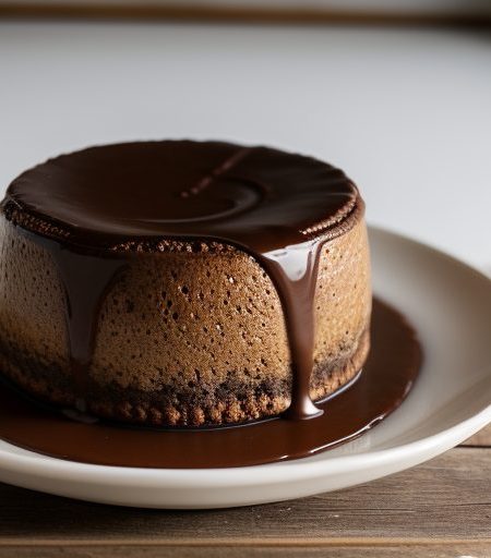 Chocolate Pecan Flan recipe image
