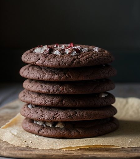 Chocolate Peppermint Cookies recipe image