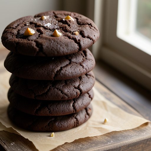 Chocolate Pinon Cookies recipe image