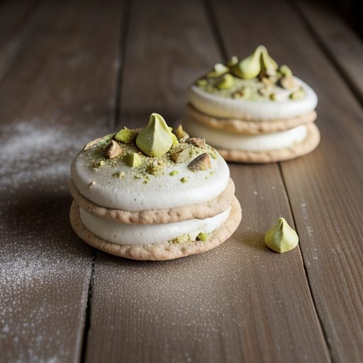 Chocolate Pistachio Meringue Cookie recipe image