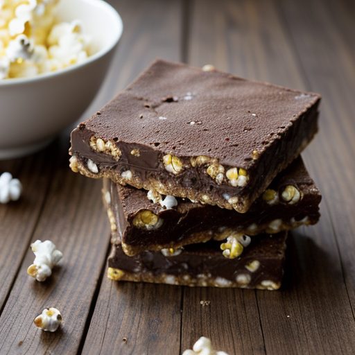 Chocolate Popcorn Bars recipe image