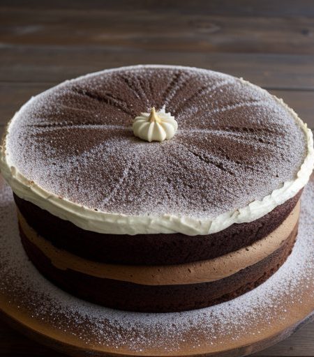Chocolate-Pumpkin Layer Cake With Brown-Sugar recipe image