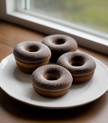 Chocolate Raised Doughnuts recipe image