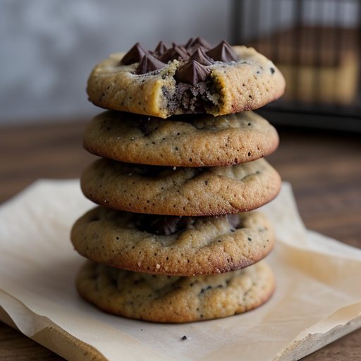 Chocolate Raisin Poppyseed Cookies recipe image