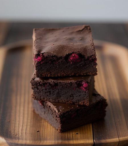 Chocolate-Raspberry Brownies - Bon Appetit recipe image