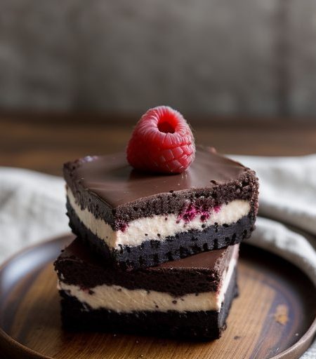 Chocolate Raspberry Cheesecake Brownies recipe image