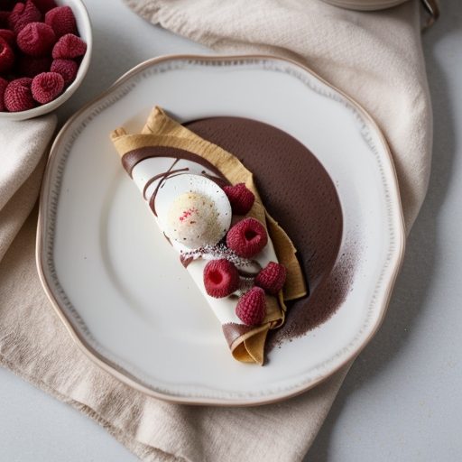 Chocolate Raspberry Cream Crepes recipe image