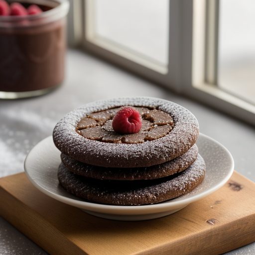 Chocolate Raspberry Linzer Cookies recipe image