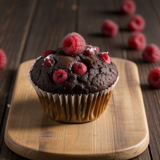 Chocolate Raspberry Muffins recipe image