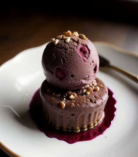 Chocolate Raspberry Toasted Hazelnut Ice Cream recipe image