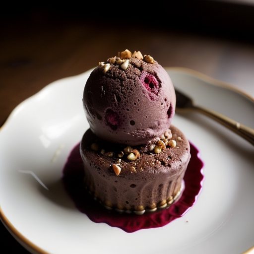 Chocolate Raspberry Toasted Hazelnut Ice Cream recipe image