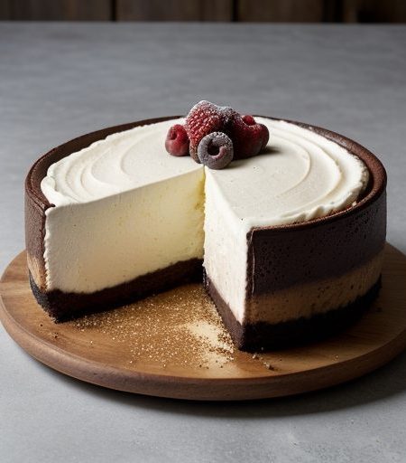 Chocolate Ricotta Cheesecake recipe image
