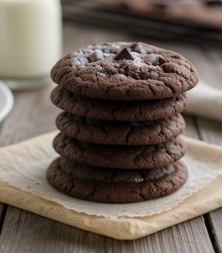 Chocolate Snowflake Cookies recipe image